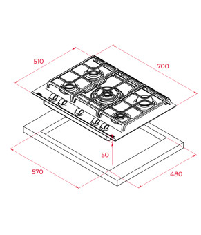 Варочная поверхность Teka GZC 75330 XBN ST 112570101
