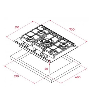 Варочная поверхность Teka GZC 75330 XBN WH 112570102