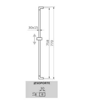 Душевая штанга GRB Hydro 058545