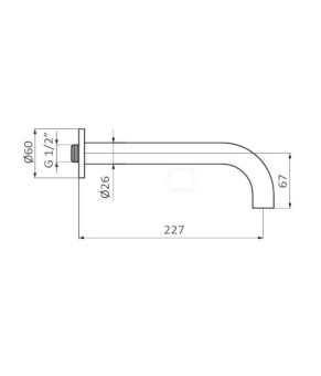 Излив для ванны GRB Hydro 059116
