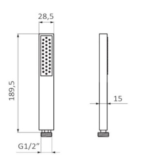 Ручной душ GRB Hydro 05010004
