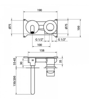 Смеситель GRB Aura 75534752