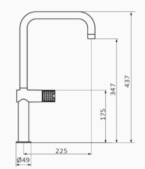 Смеситель GRB Kitchen Aura 75820750