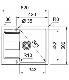 Кухонная мойка Franke Sirius 2.0 S2D 611-62 143.0627.288