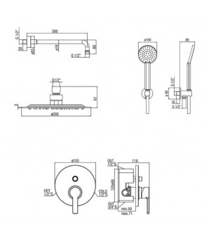 Душевая система Alpi Joy SWK 741863 CR