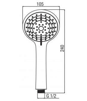 Ручной душ Alpi Doccia DC 063 NE