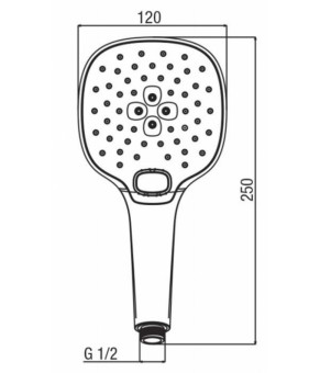 Ручной душ Alpi Doccia DC 061 CR