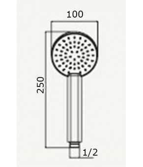 Ручной душ Alpi Doccia DC 051 CR