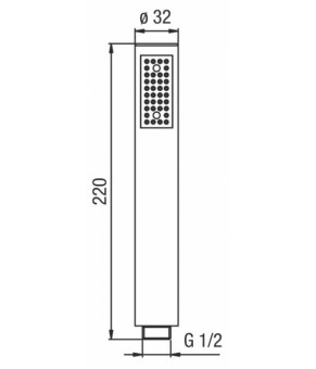 Ручной душ Alpi Doccia DC 027 CR