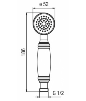 Ручной душ Alpi Doccia DC 029 CR