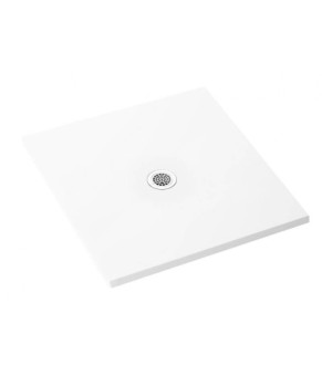 Поддон квадратный, камень 100x100x2,5 см Polimat FRESCO 00451 глянец