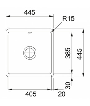 Кухонная мойка Franke Kubus KBK 110-40 белый 126.0335.711