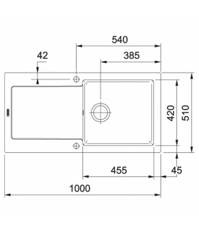 Кухонная мойка Franke Maris MRK 611-100 белый 124.0335.694