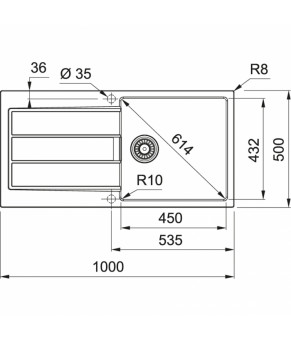 Кухонная мойка Franke Sirius 2.0 S2D 611-100 Серый 143.0632.384
