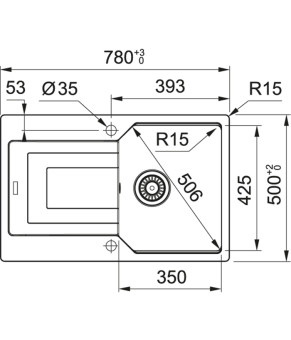 Кухонная мойка Franke Urban UBG 611-78 Оникс 114.0574.941