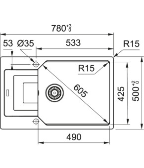 Кухонная мойка Franke Urban UBG 611-78 XL Графит 114.0574.977