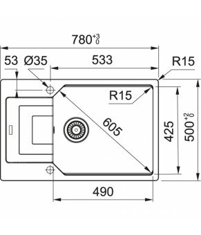 Кухонная мойка Franke Urban UBG 611-78 XL Миндаль 114.0574.980