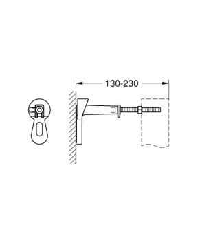 Комплект Grohe Rapid SL 3 в 1 3884000G, клавиша 38505000, унитаз Roca Gap A34H470000