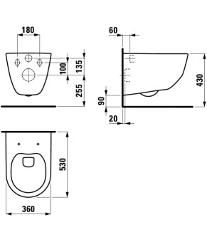 Комплект Grohe Rapid SL 3 в 1 3884000G, клавиша 38505000, унитаз Laufen Pro H8669570000001