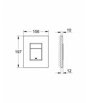 Комплект Grohe Rapid SL 3 в 1 3884000G, клавиша 38732000, унитаз Laufen Pro H8619570000001