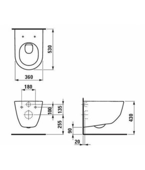 Комплект Grohe Rapid SL 3 в 1 3884000G, клавиша 38732000, унитаз Laufen Pro H8619570000001
