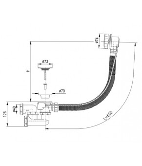 Сифон RAV SLEZAK 60 см MD0471N
