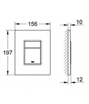 Комплект: инсталляция Grohe 38772001, панель Grohe 38732000, унитаз Dusel DWHT10201230R