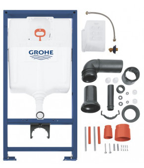 Комплект: инсталляция Grohe 38772001, панель Grohe 38732000, унитаз Dusel DWHT10210330R