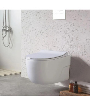 Комплект: инсталляция Geberit 458.103.00.1, панель Geberit Delta 50 белый, унитаз Dusel DWHT10201230R