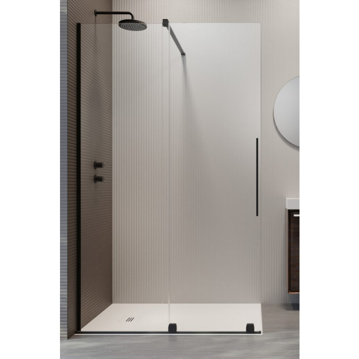 Нерухоме скло фронтальної частини Radaway Furo Black Walk-in 10110744-01-01
