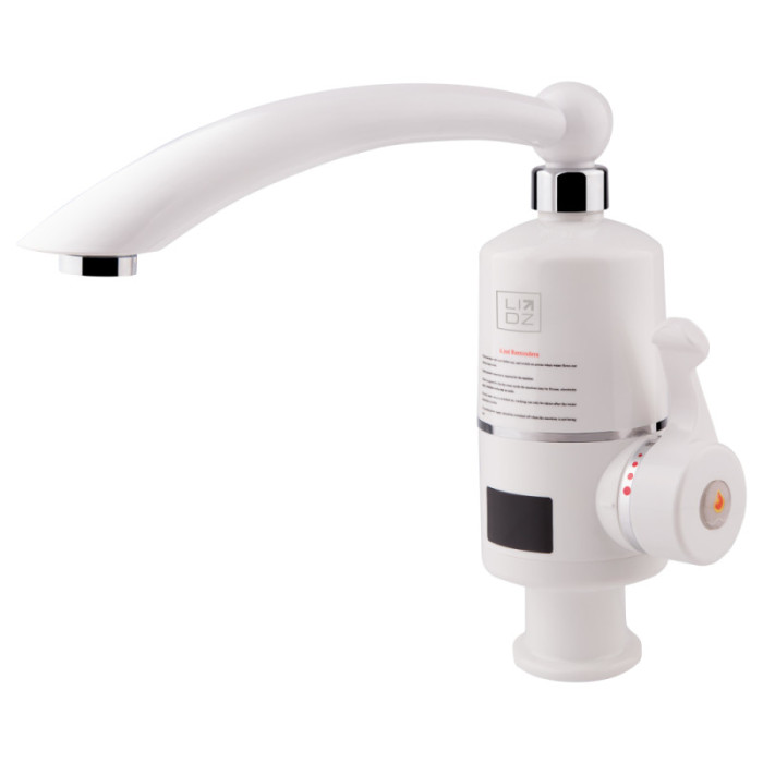 Проточний кран-водонагрівач Lidz Warm 057 LDWAR057WCR24983 White / Chrome