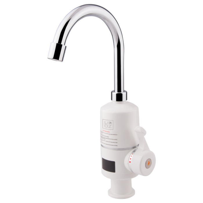 Проточний кран-водонагрівач Lidz Warm 056 White / Chrome (LDWAR056WCR24984)