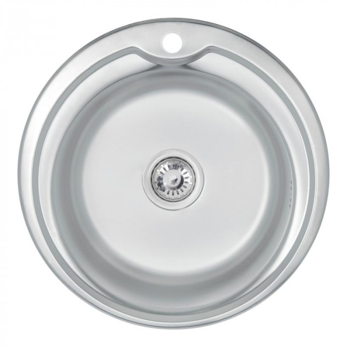 Кухонне миття Lidz 510-D Satin 0,6 мм (LIDZ510D06SAT)