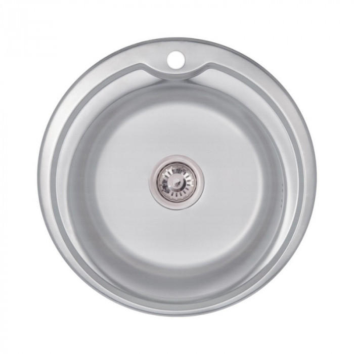 Кухонна мийка Lidz 510-D Decor 0,8 мм (LIDZ510DDEC)