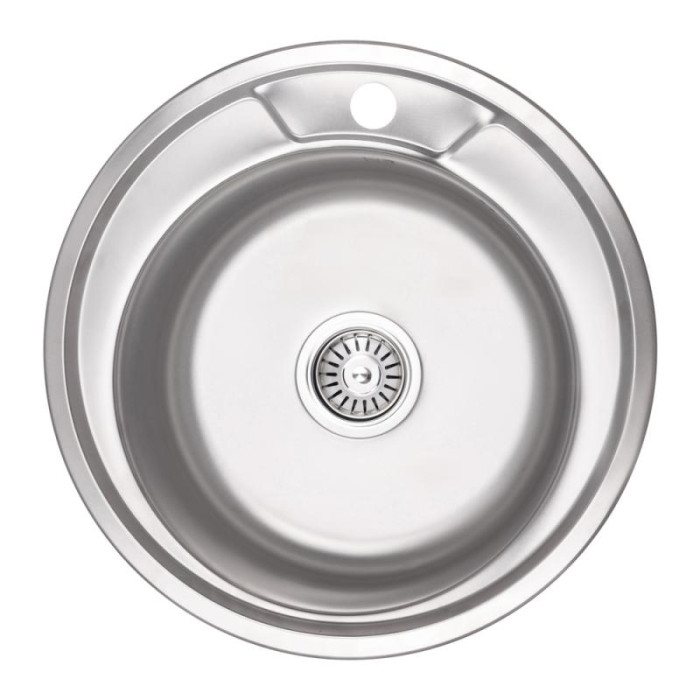 Кухонне миття Lidz 490-A Micro Decor 0,8 мм (LIDZ490ADEC)