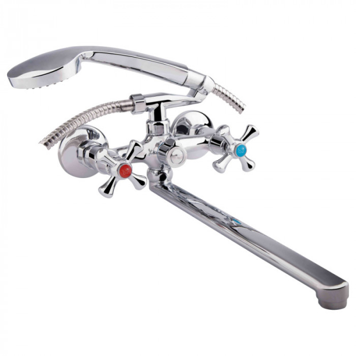 Смеситель для ванны Lidz Lamb 140 с поворотным изливом (LDLAM140CRM22144 Chrome)