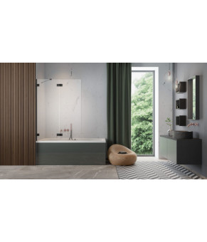 Шторка для ванны Radaway Essenza Pro Black PND II 100 10102100-54-01