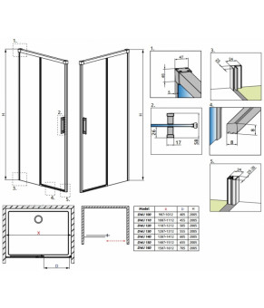 Душевые двери Radaway Idea Gold DWJ 140 387018-09-01