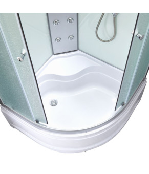 Гидромассажный бокс Lidz Tani SBM100x100.SAT.HIGH.FR Frost