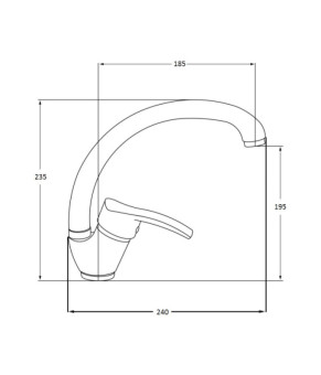 Смеситель для кухни Lidz (CRM)-20 38 002 00