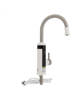 Проточный кран-водонагреватель Lidz Warm 059 White / Nickel (LDWAR059WNK35878)