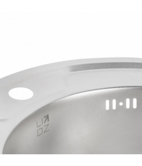Кухонная мойка Lidz 490-A Satin 0,6 мм (LIDZ490A06SAT160)