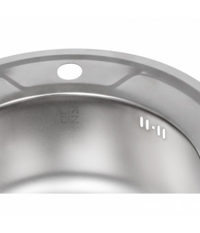 Кухонная мойка Lidz 490-A Satin 0,8 мм (LIDZ490ASAT)