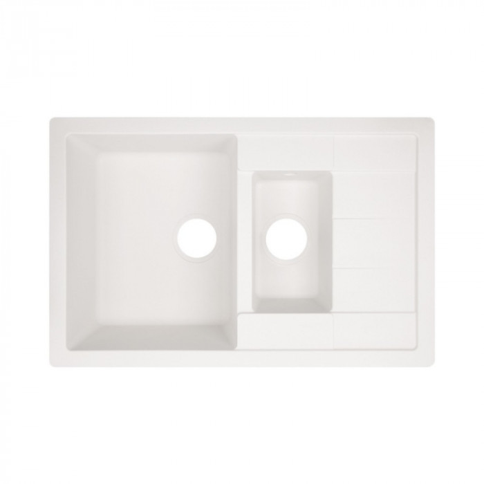Кухонна мийка Lidz 780x495/200 WHI-01 (LIDZWHI01780495200)