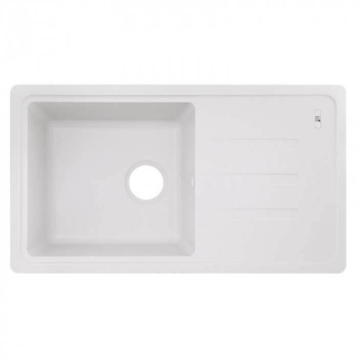 Кухонна мийка Lidz 780x435/200 WHI-01 (LIDZWHI01780435200)