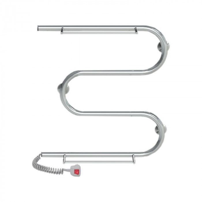 Полотенцесушитель электрический Lidz Snake shelf (CRM) 500x500 LE с полкой