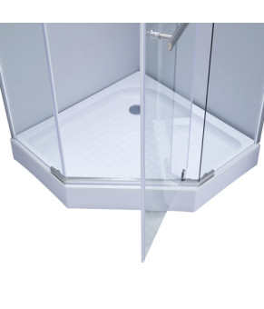 Душевая кабина Lidz Dozorca SC90x90.CRM.LOW.TR, стекло прозрачное 6 мм (SD00039823)
