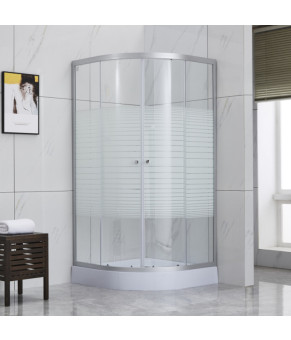 Душевая кабина Lidz Wieza SC80x80.SAT.LOW.L Linie