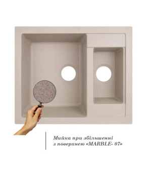 Кухонная мойка Lidz 615x500/200 MAR-07 (LIDZMAR07615500200)