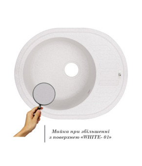 Кухонная мойка Lidz 620x500/200 WHI-01 (LIDZWHI01615500200)